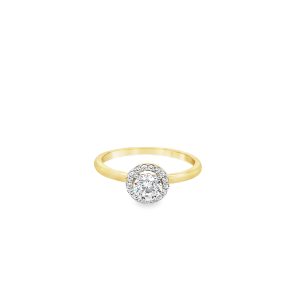 9CT GOLD RING - GR220059CZ-M