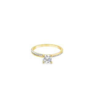 9CT GOLD RING - GR220060CZ-R