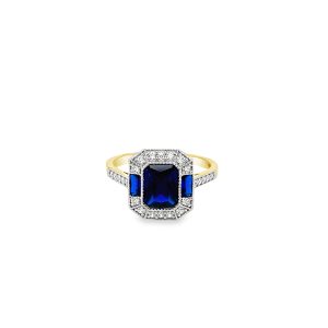 9CT GOLD RING - GR220084SAP-R